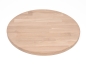 Preview: Round Tabletop Worktop Oak Select Natur, finger jointed lamellas, 26 mm, white oiled